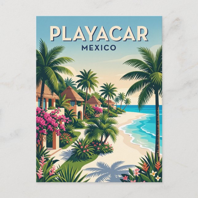 Playacar Mexico Postcard (Front)