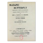Playbill for Madame Butterfly by Giacomo