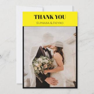 Playbill Inspired Thank You card