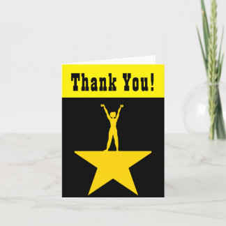 Playbill Inspired Thank You card