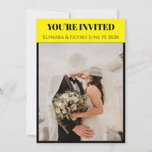 Playbill Inspired Wedding Invitation