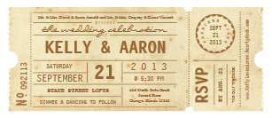 movie ticket wedding invitations zazzle