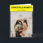 Playbill Wedding Program<br><div class="desc">Perfect for a Broadway or Theatre themed wedding! Customize this program that looks like a playbill.</div>