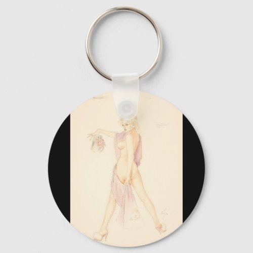 Playboy July 1965 Pin Up Art Keychain