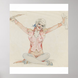 Playboy Vargas Girl  Pin Up Art Poster