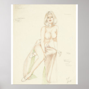 Playboy Vargas Girl Pin Up Art Poster