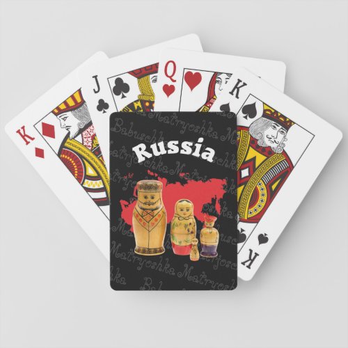 Playcards Babuschka Matrjoschka Matryoshka Poker Cards