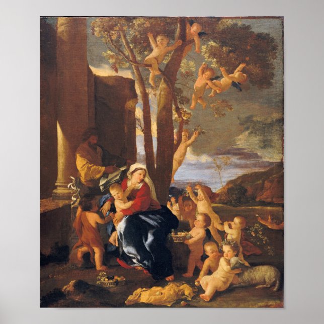 Playdate At Baby Jesus' House with Angels Poster (Front)