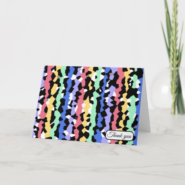 Playdate Confetti Thank You Card (Front)