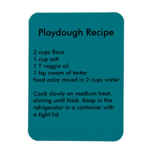 Playdough Recipe Magnet