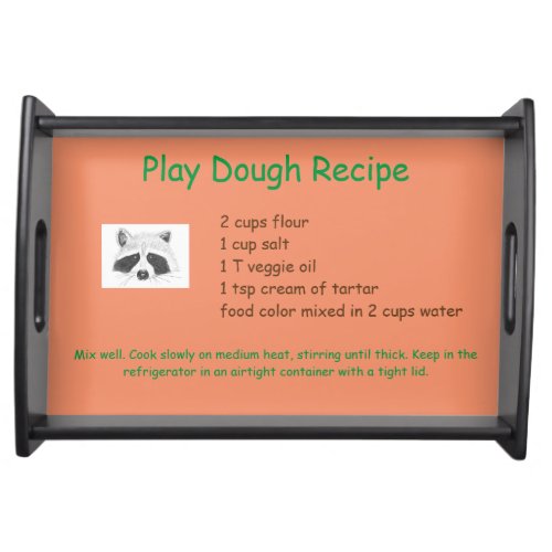 Playdough Recipe Serving Tray