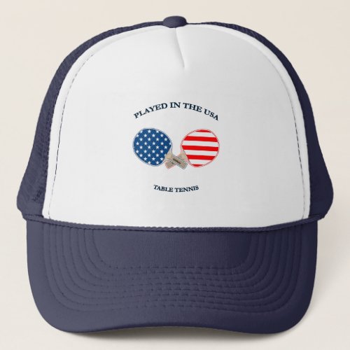 Played in USA Table Tennis Trucker Hat