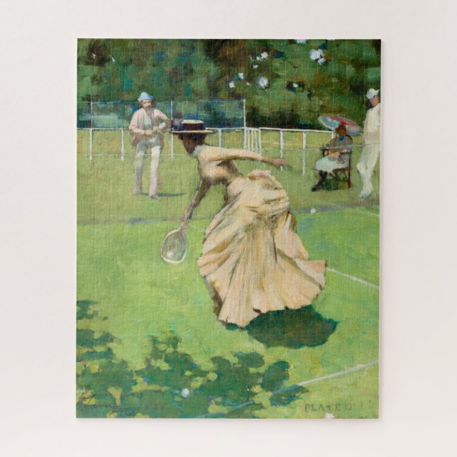 Played, Tennis Match by Sir John Lavery Jigsaw Puzzle (Vertical)