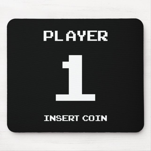 Player 1 gamer design mouse pad (Front)