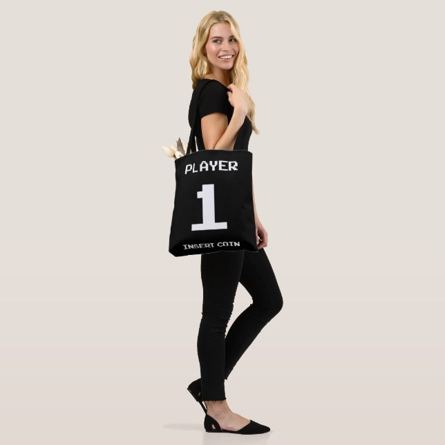 Player 1 gamer design tote bag (On Model)