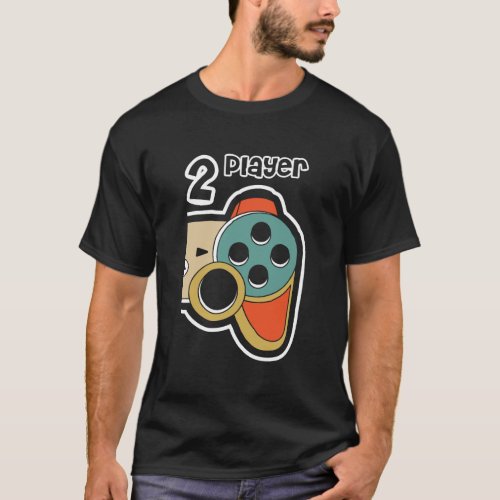 Player 1 Player 2 Couple Matching Outfit Video Gam T_Shirt