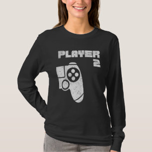 Player 1 Player 2 Gamer Matching Brothers Friends  T-Shirt