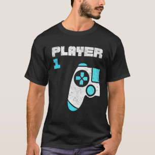 Player 1 Player 2 Gamer Matching Brothers Friends  T-Shirt
