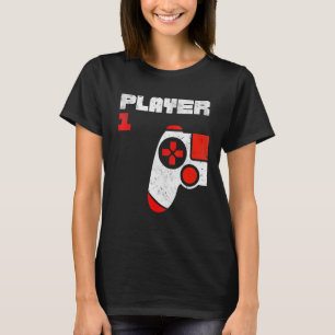 Player 1 Player 2 Gamer Matching Brothers Friends T-Shirt