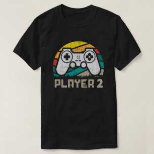 Player 1 Player 2 Matching Gamer Couple T-Shirt