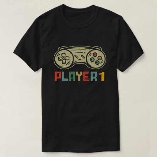 Player 1 Player 2 Matching Gamer Couple  T_Shirt