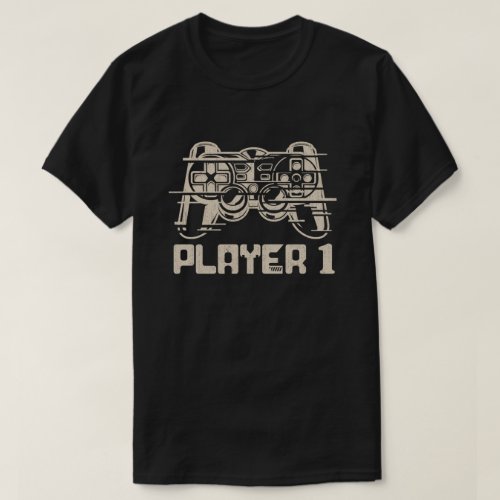 Player 1 Player 2 Matching Gamer Couple T_Shirt