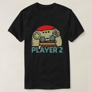 Player 1 Player 2 Matching Gamer Couple  T-Shirt