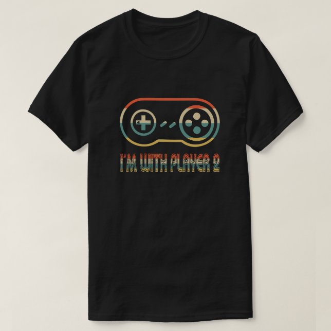 Player 1 Player 2 T-Shirt (Design Front)