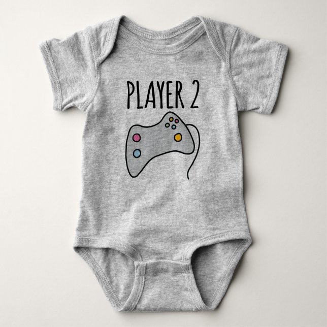 Player 2 baby bodysuit (Front)