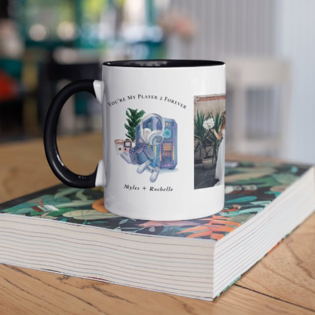 Player 2 Forever | Custom Gamer Couple Photo Mug (Creator Uploaded)