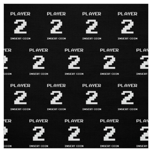 Player 2 gamer design fabric