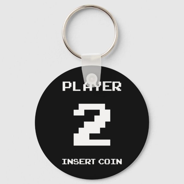 Player 2 gamer design keychain (Front)