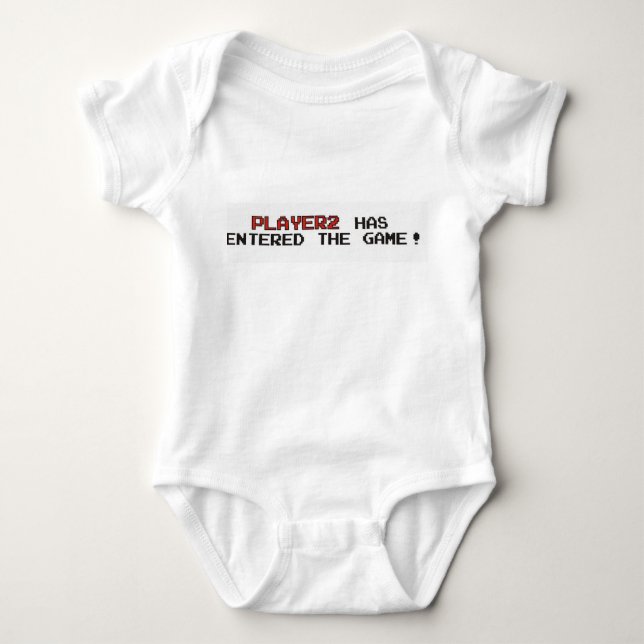 Player 2 Has Entered The Game Baby Bodysuit (Front)