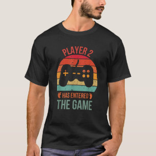 Player 2 Has Entered The Game Gamer New Baby Newbo T-Shirt