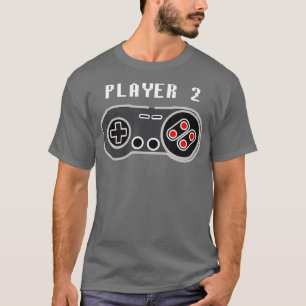 Player 2 Retro Video Game Controller T-Shirt