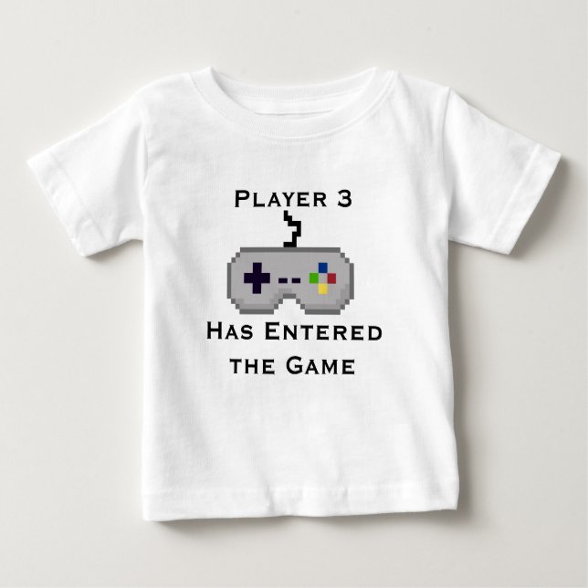 Player 3 Has Entered the Game Creeper Shirt - Gray (Front)