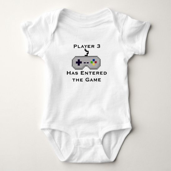 Player 3 Has Entered the Game Creeper Shirt - Gray