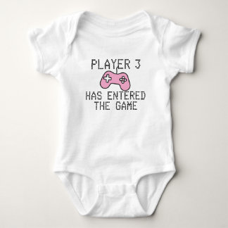 Player 3 Has Entered The Game Easy Change Number Baby Bodysuit