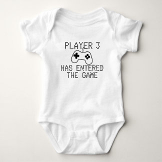 Player 3 Has Entered The Game Easy Change Number Baby Bodysuit