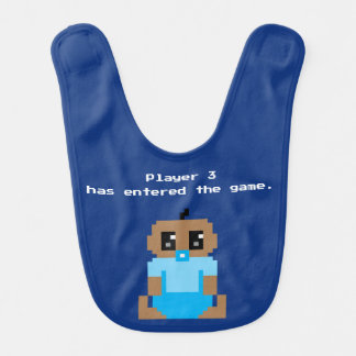 Player 3 Has Entered The Game Ethnic Baby Boy Bib