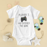 Player 3 Has Entered The Game Gamer Humor Baby Bodysuit at Zazzle