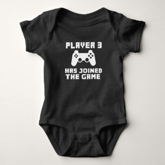 Player 3 has joined the Game funny baby Bodysuit