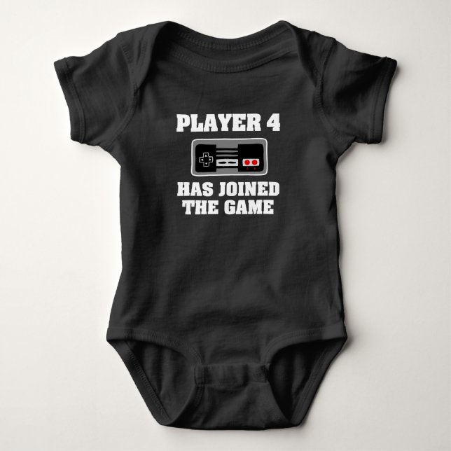Player 4 has joined the game - Baby Gamer Shirt (Front)