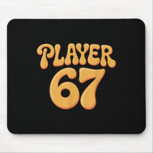 Player 67 Alpha Slang Gen 67th Number 67  Mouse Pad