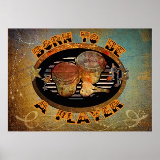 Player Bongo Drums ID281 Poster