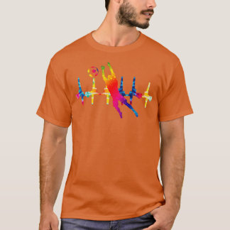Player Boys Kids Youth Men Colorful Heartbeat Tie T-Shirt