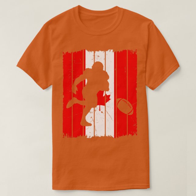 Player Canada Flag T-Shirt (Design Front)