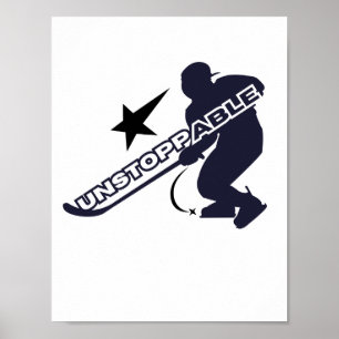 Player hockey UNSTOPPABLE Wall art