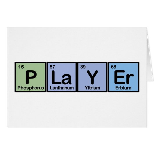 Player made of Elements (Front Horizontal)