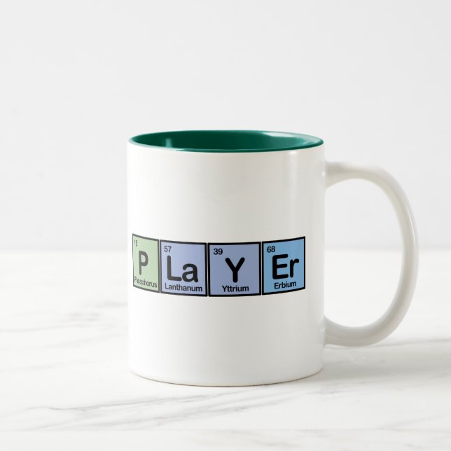 Player made of Elements Two-Tone Coffee Mug (Right)